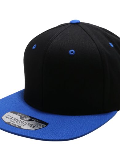 PB105T PitBull Cambridge Cotton Two-Tone Snapback [Black/Royal]