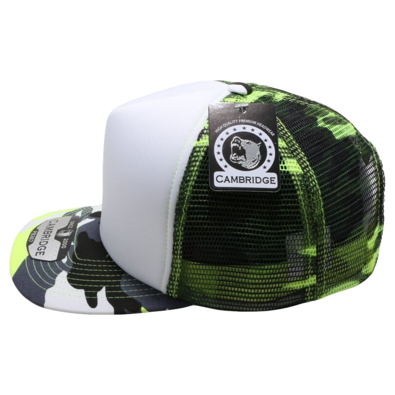 PB267 Neon Camo Sponge Trucker - Image 10
