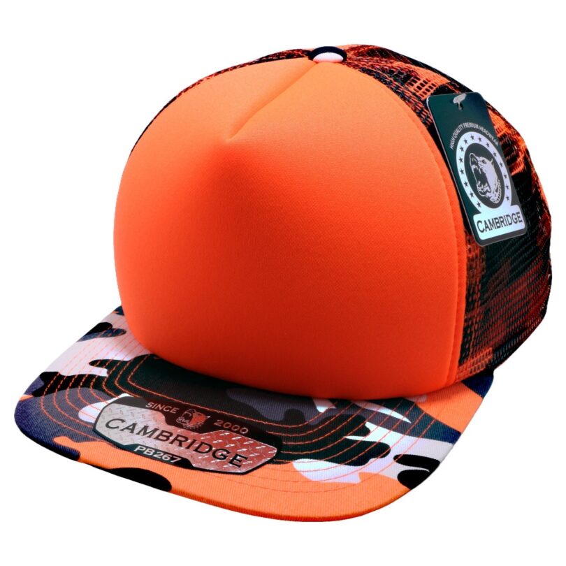 PB267 Neon Camo Sponge Trucker - Image 9