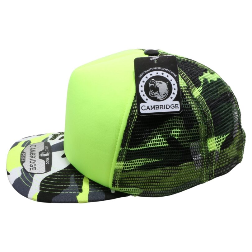 PB267 Neon Camo Sponge Trucker - Image 31