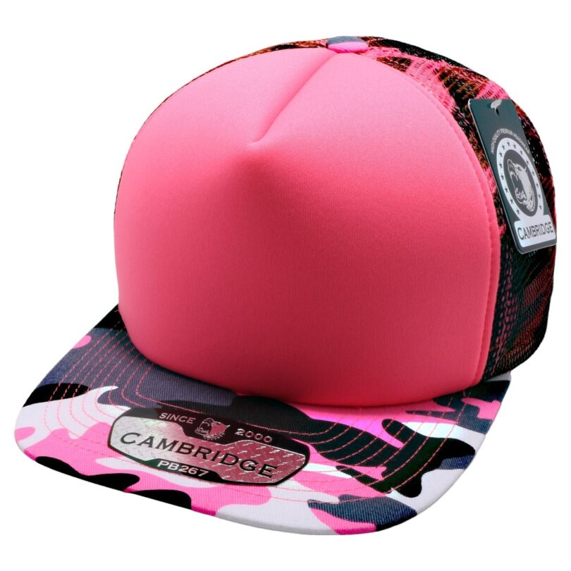 PB267 Neon Camo Sponge Trucker - Image 7