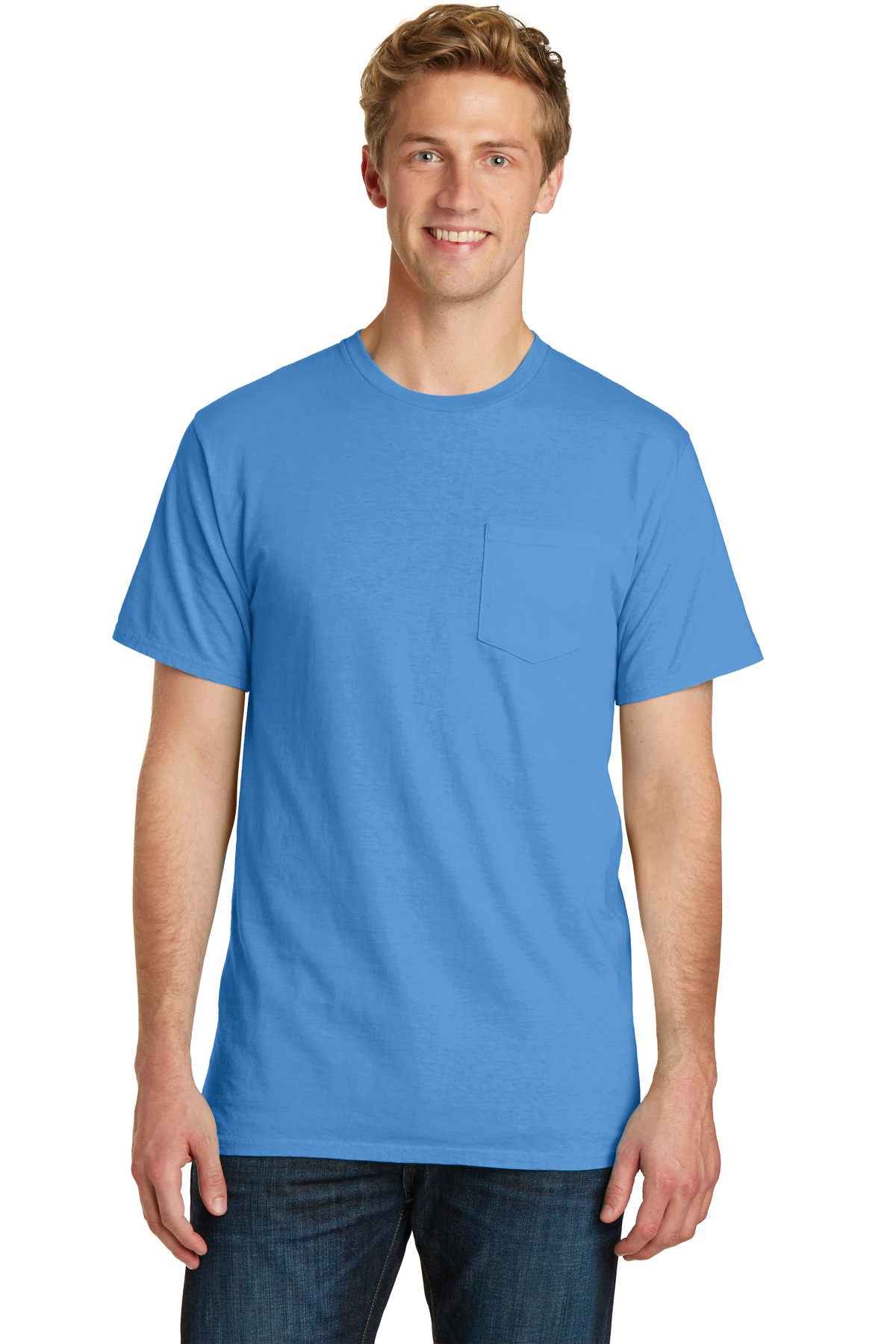 Port & Company ® Beach Wash ® Garment-Dyed Pocket Tee. PC099P