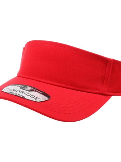 PB276 Pitbull Cambridge Plain Sun Visor [Red]