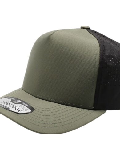 PB315 Plain Punch Cambridge 5Panel High Frame (Olive/Black)