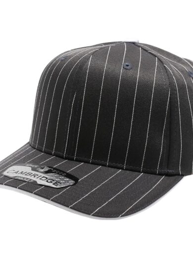 PB327 6-Panel Pinstripe Snapback Hat (D.Gray/White)