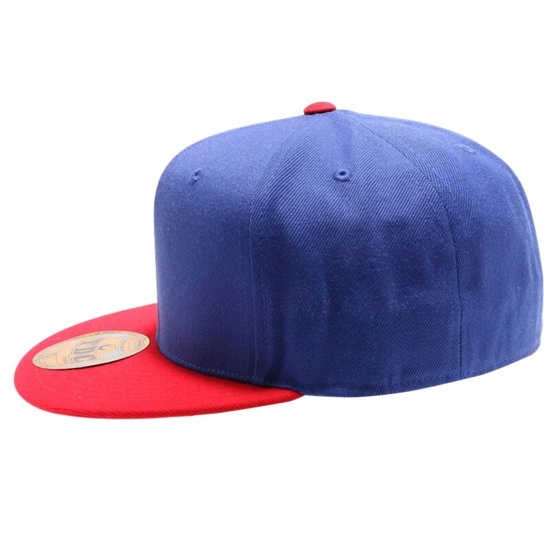 PB5000 TDC PitBull On-Field Wool Blend Flat Fitted Hats [Royal/Red]