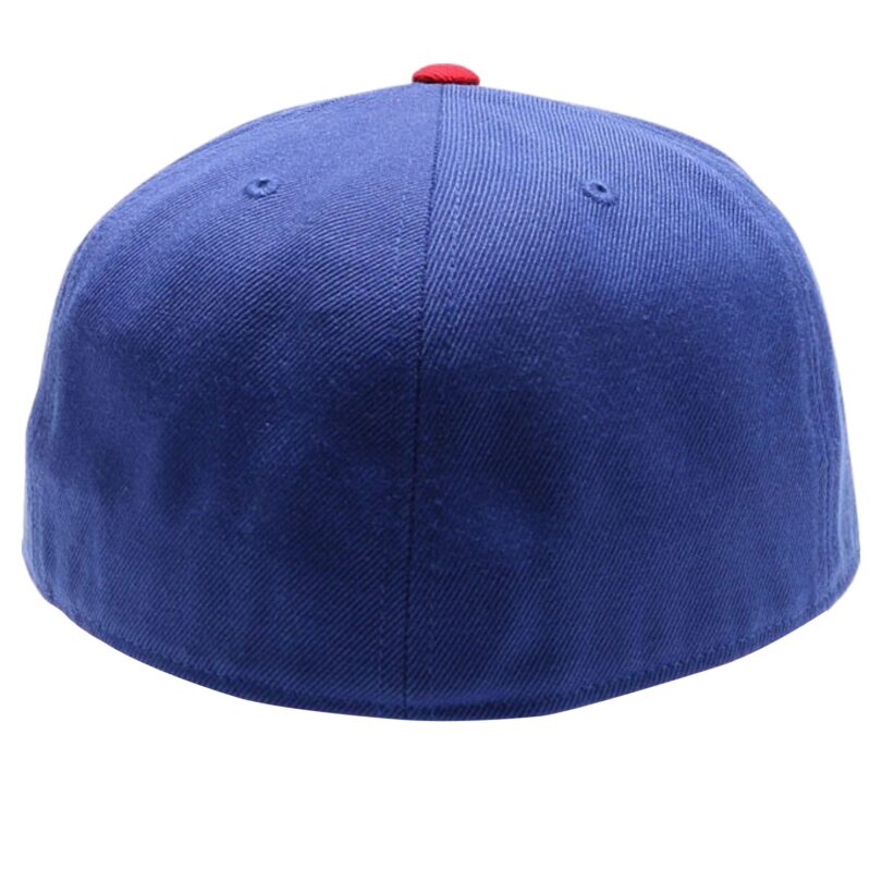 PB5000 TDC PitBull On-Field Wool Blend Flat Fitted Hats [Royal/Red]