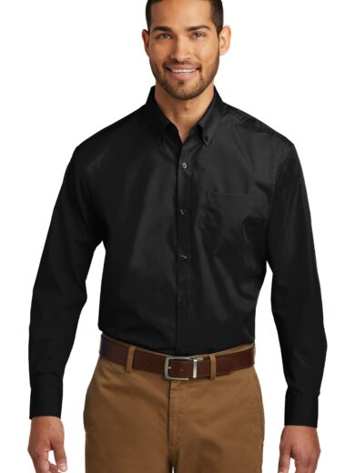 Port Authority ®  Long Sleeve Carefree Poplin Shirt. W100