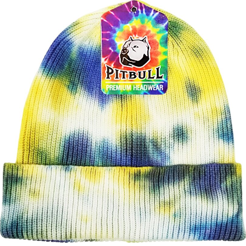 PB266 Tie Dye Cuffed Knit Beanie - Image 9