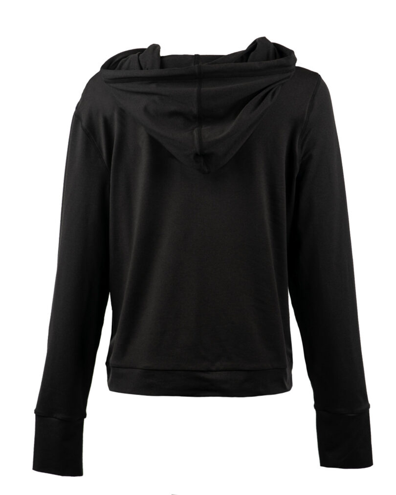 Ladies' Modest Crop Hooded Sweatshirt - Image 2