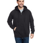 Men's  French Terry Full-Zip Hooded Sweatshirt