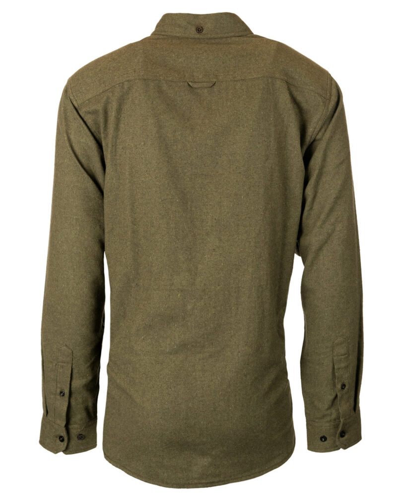 Men's Solid Flannel Shirt - Image 2