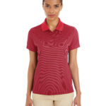 Ladies' Express Microstripe Performance Piqu  Polo