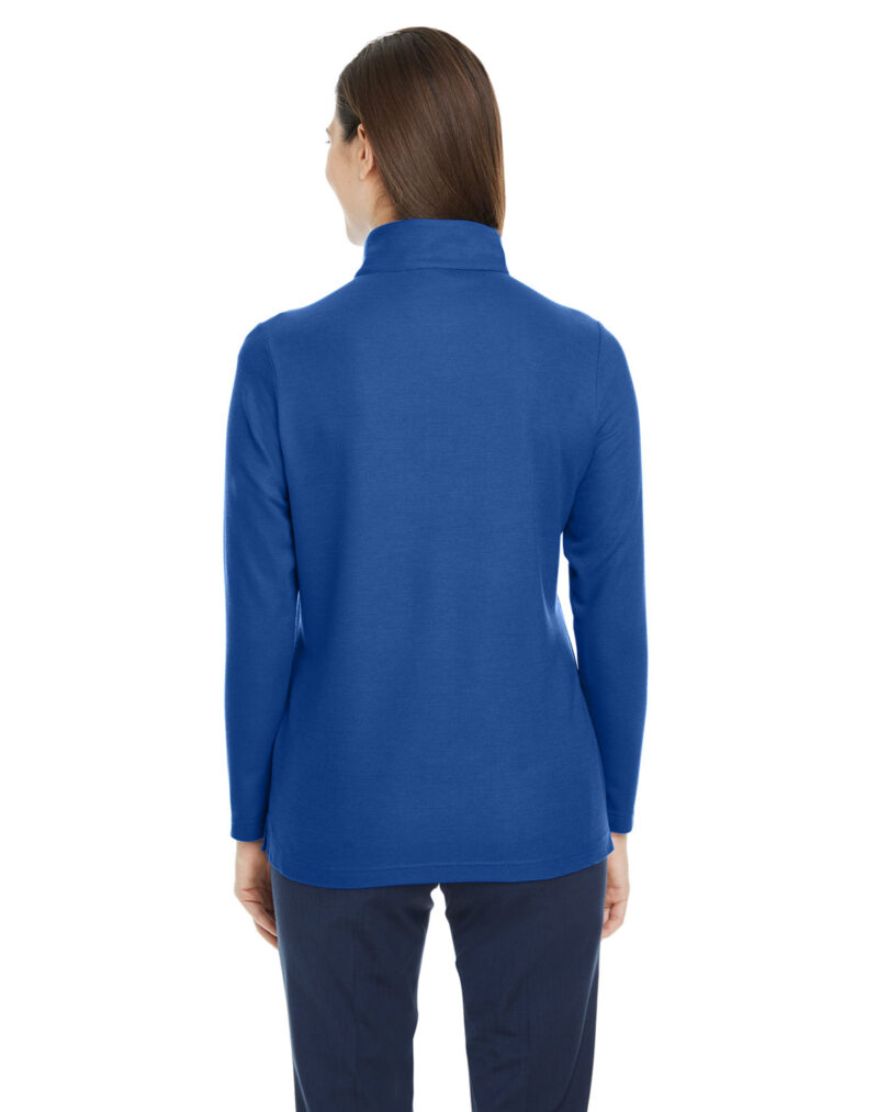 Ladies' Fusion ChromaSoft  Pique Quarter-Zip - Image 2