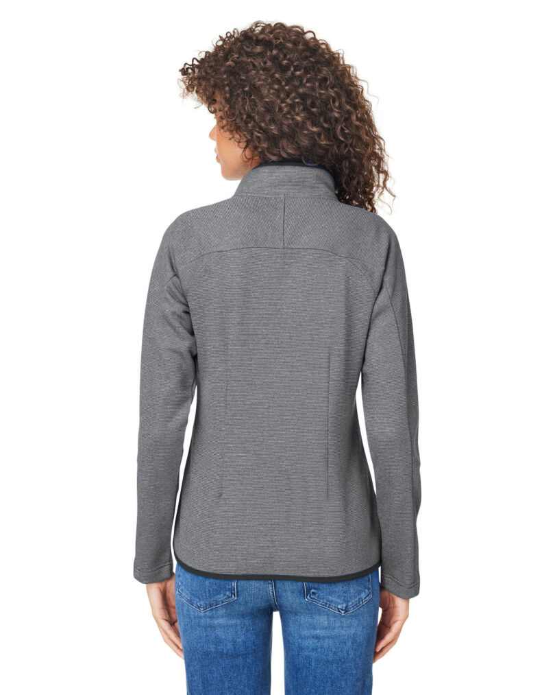 Ladies' Venture Heathered Stripe Full-Zip - Image 2