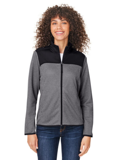 Ladies' Venture Heathered Stripe Hybrid Jacket