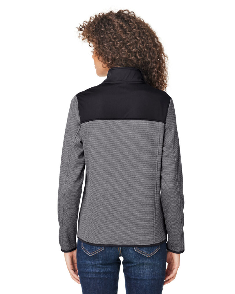 Ladies' Venture Heathered Stripe Hybrid Jacket - Image 2