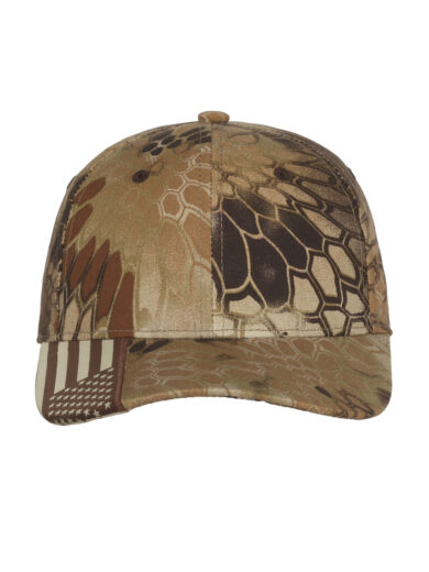 Canvas Camo Flag Accent Cap