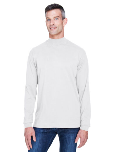 Adult Sueded Cotton Jersey Mock Turtleneck