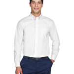 Men's Crown Collection  Solid Broadcloth Woven Shirt
