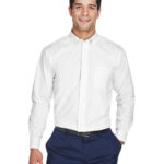 Men's Crown Collection  Solid Oxford Woven Shirt