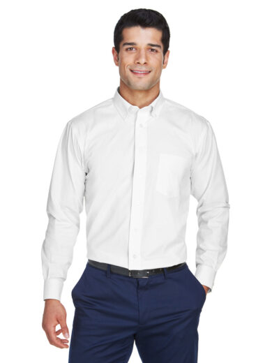 Men's Crown Collection  Solid Oxford Woven Shirt