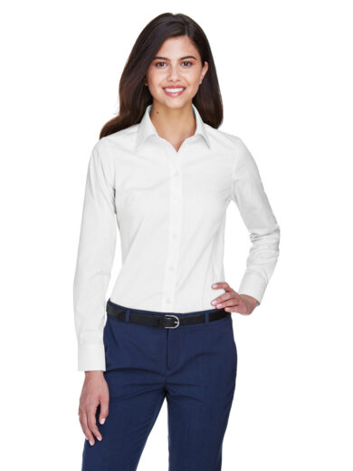 Ladies' Crown Collection  Solid Oxford Woven Shirt