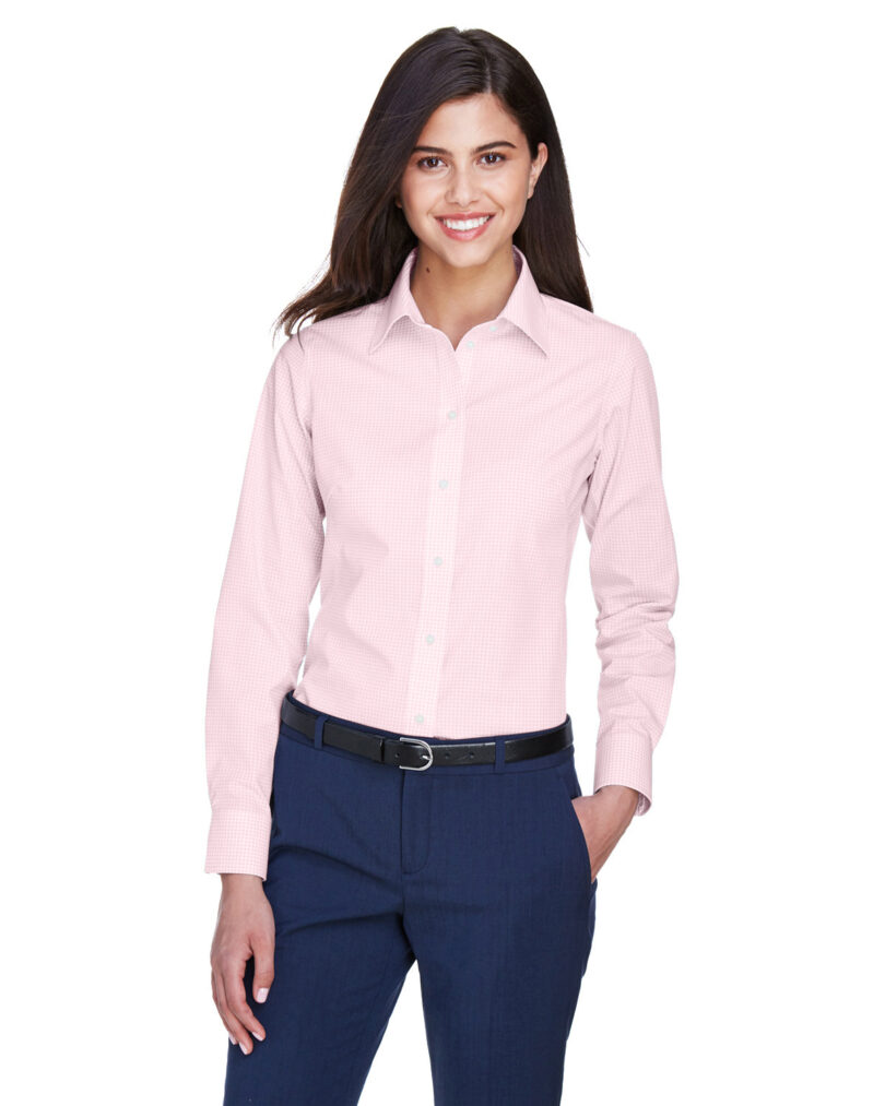 Ladies' Ladies' Crown Collection  Gingham Check Woven Shirt