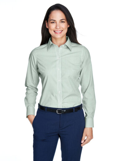 Ladies' Crown Collection  Banker Stripe Woven Shirt