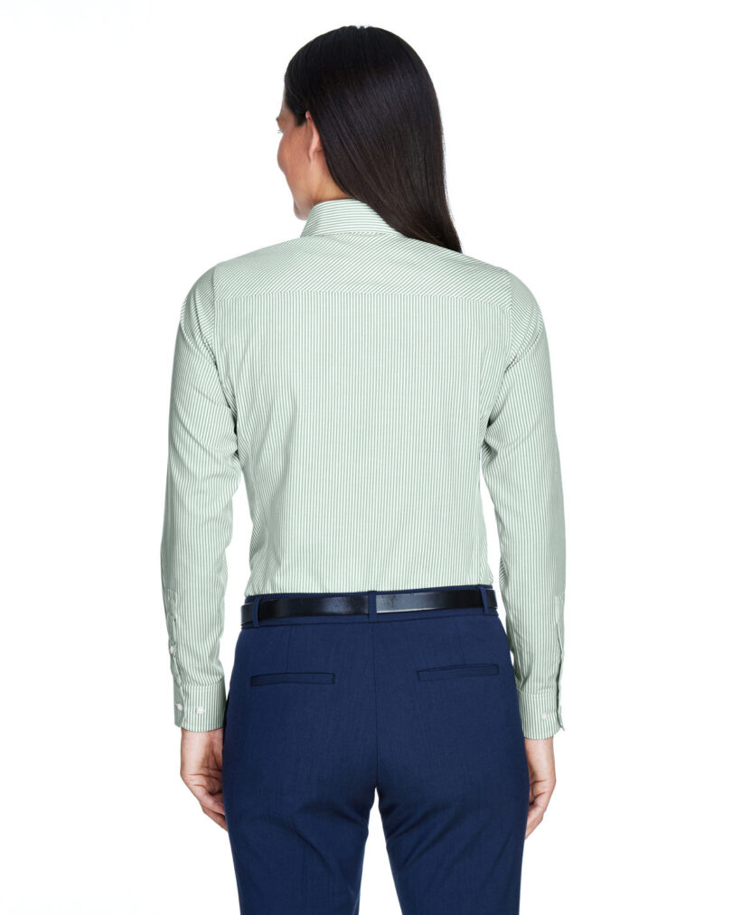Ladies' Crown Collection  Banker Stripe Woven Shirt - Image 2