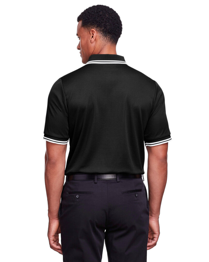 CrownLux Performance  Men's Plaited Tipped Polo - Image 2