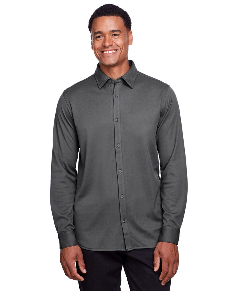 CrownLux Performance  Men's Plaited Button-Down