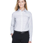 Ladies' Crown Collection  Micro Tattersall Woven Shirt