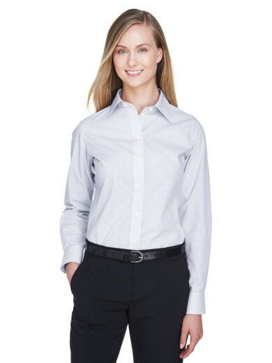 Ladies' Crown Collection  Micro Tattersall Woven Shirt