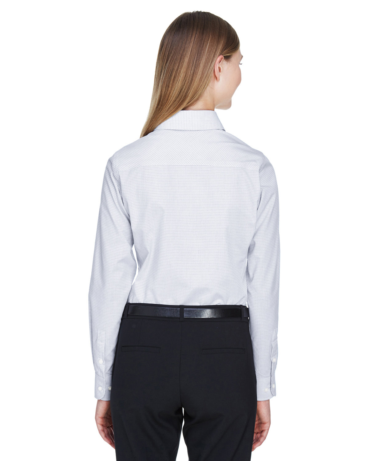 Ladies' Crown Collection Micro Tattersall Woven Shirt - Image 2