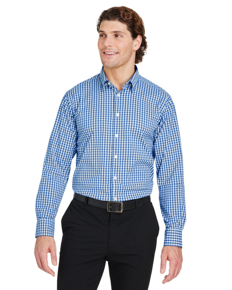 CrownLux Performance  Men's Gingham Shirt