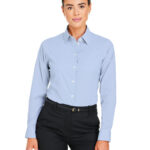 CrownLux Performance  Ladies' Microstripe Shirt