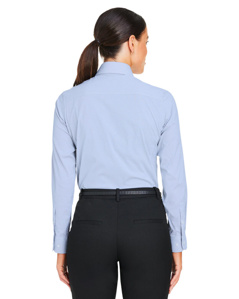 CrownLux Performance  Ladies' Microstripe Shirt - Image 2