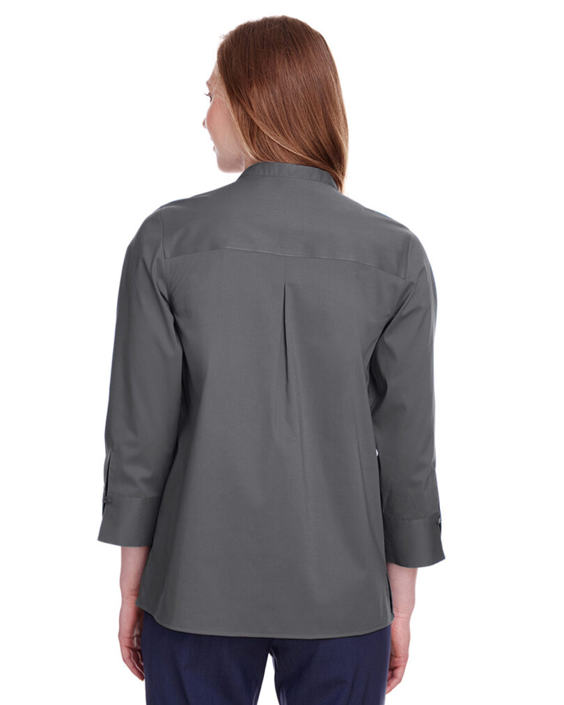 Ladies' Crown Collection  Stretch Broadcloth Three-Quarter Sleeve Blouse - Image 2