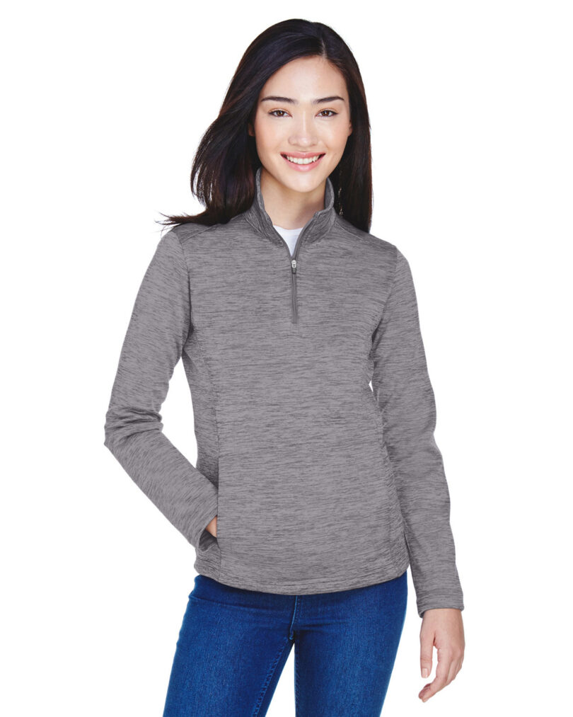 Ladies' Newbury M lange Fleece Quarter-Zip
