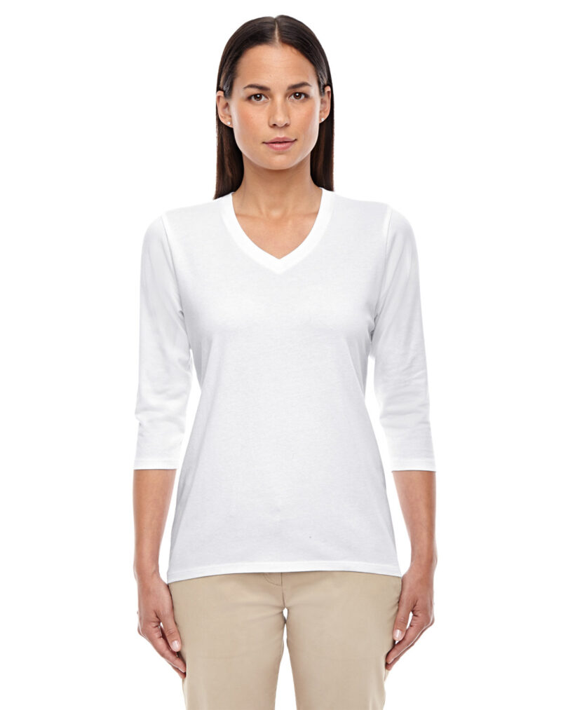 Ladies' Perfect Fit  Bracelet-Length V-Neck Top