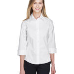 Ladies' Perfect Fit  Three-Quarter Sleeve Stretch Poplin Blouse