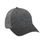 Pigment-Dyed Twill & Mesh Trucker Cap
