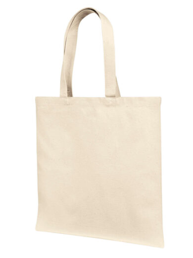 Cotton Canvas Tote Bag With Self Fabric Handles