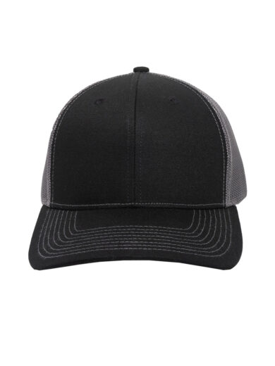 Structured Trucker With Solid Mesh Back Hat
