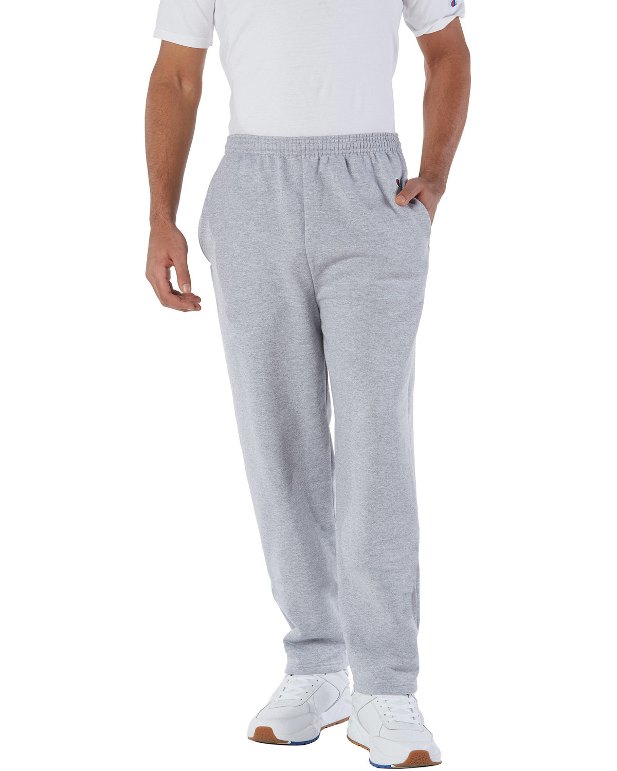 Adult Powerblend Open-Bottom Fleece Pant with Pockets