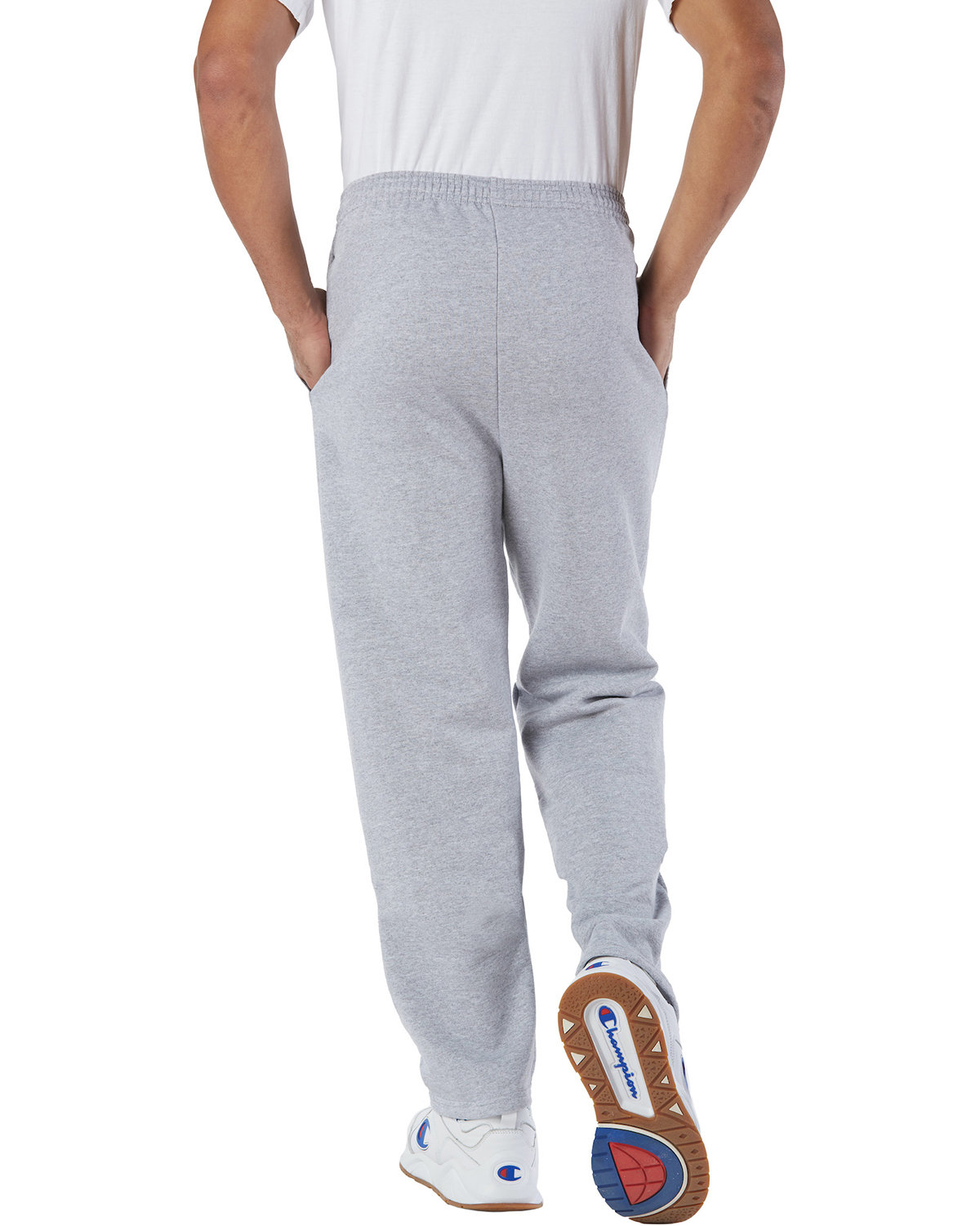 Adult Powerblend Open-Bottom Fleece Pant with Pockets - Image 2