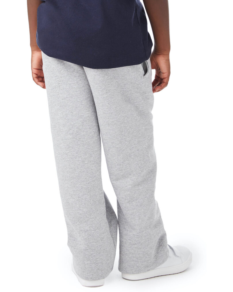 Youth Powerblend  Open-Bottom Fleece Pant with Pockets - Image 2