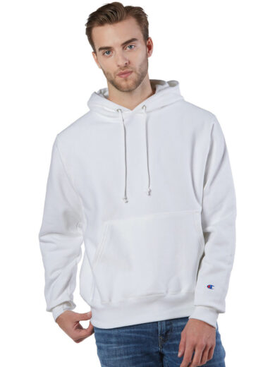Reverse Weave  Pullover Hooded Sweatshirt