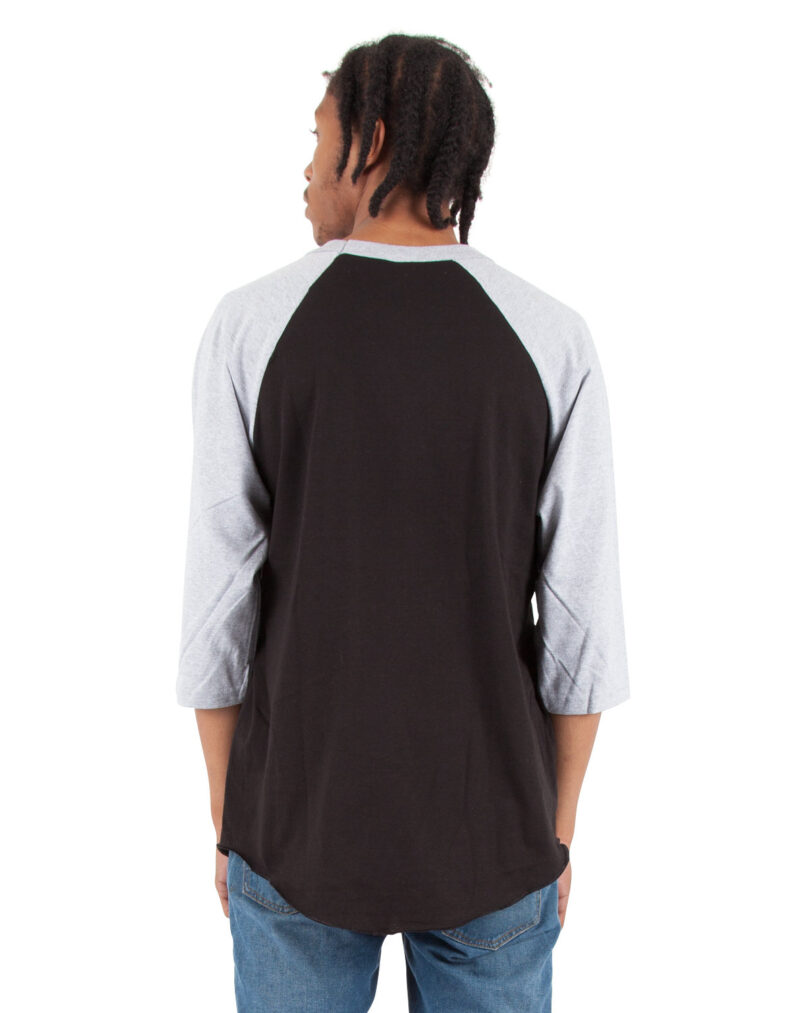 Adult Three-Quarter Sleeve Raglan T-Shirt - Image 2